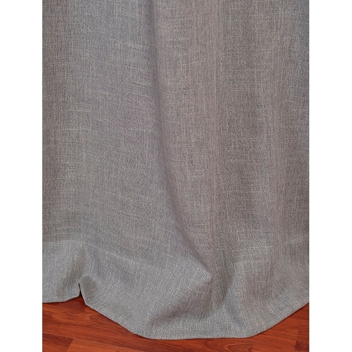 Exclusive Fabrics Faux Linen Grommet Top Curtain (1 Panel)