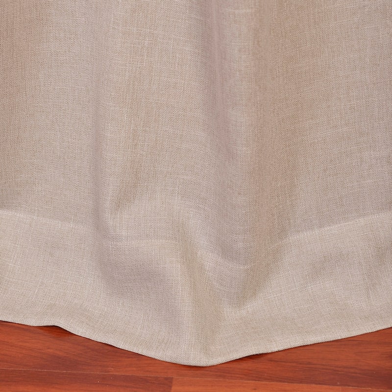 Exclusive Fabrics Faux Linen Grommet Top Curtain (1 Panel)