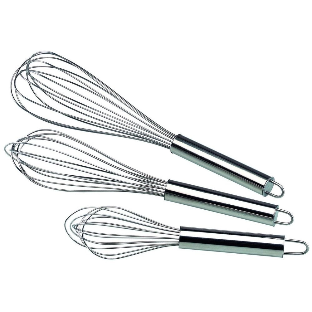 Blue Jean Chef 5-Piece Stainless-Steel Whisk Set, 5 Different Whisks - Blue