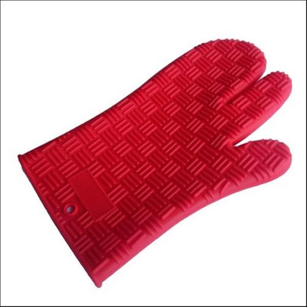 3 Kitchen Oven Gloves 100% Heat Resistant Cotton Padded Gauntlet Oven Mitts