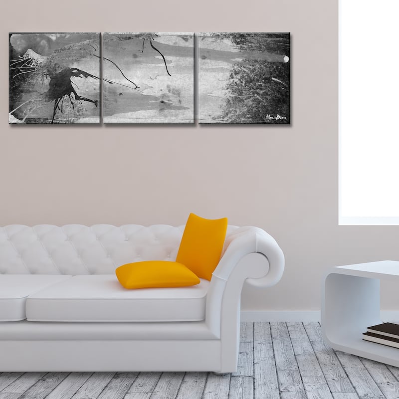 Inkd III' 3-Piece Wrapped Canvas Wall Art Set