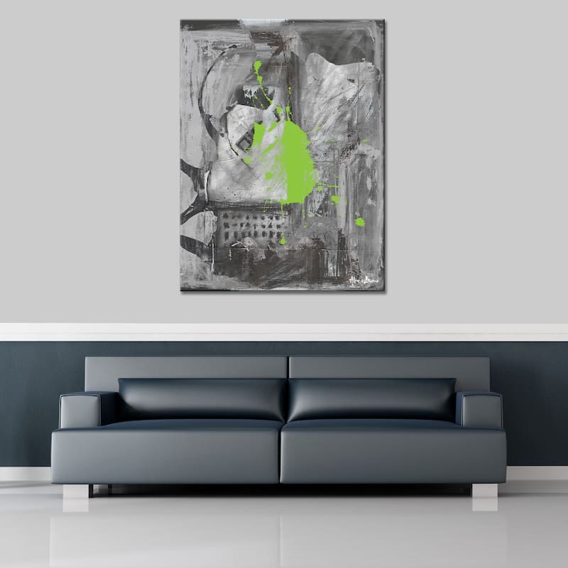 Inkd IV' Abstract Wrapped Canvas Wall Art