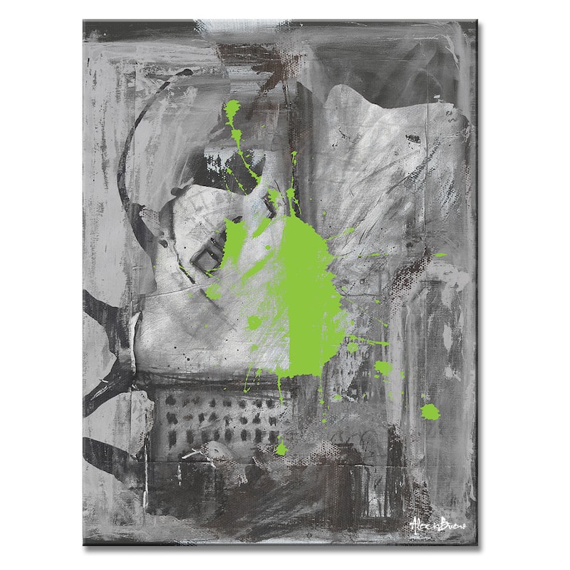 Inkd IV' Abstract Wrapped Canvas Wall Art