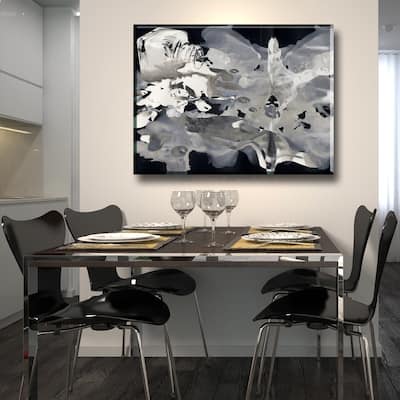 Inkd IX' Abstract Wrapped Canvas Wall Art