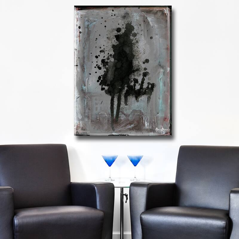 Inkd VIII' Abstract Wrapped Canvas Wall Art