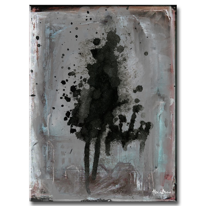 Inkd VIII' Abstract Wrapped Canvas Wall Art