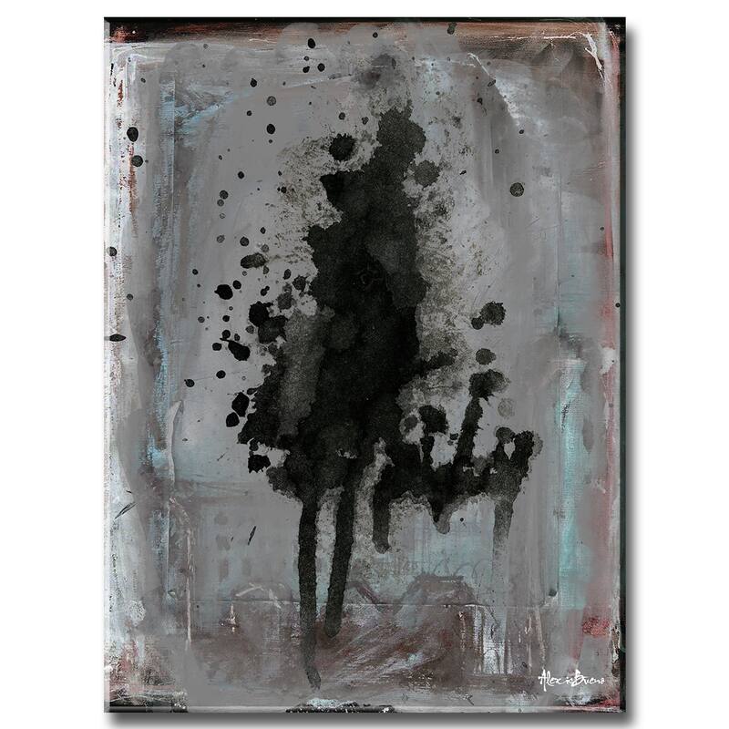 Inkd VIII' Abstract Wrapped Canvas Wall Art