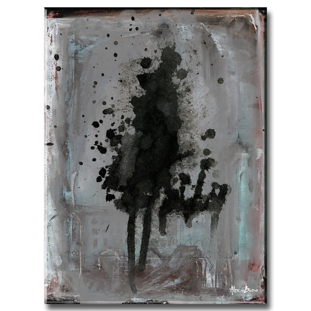 Inkd VIII' Abstract Wrapped Canvas Wall Art