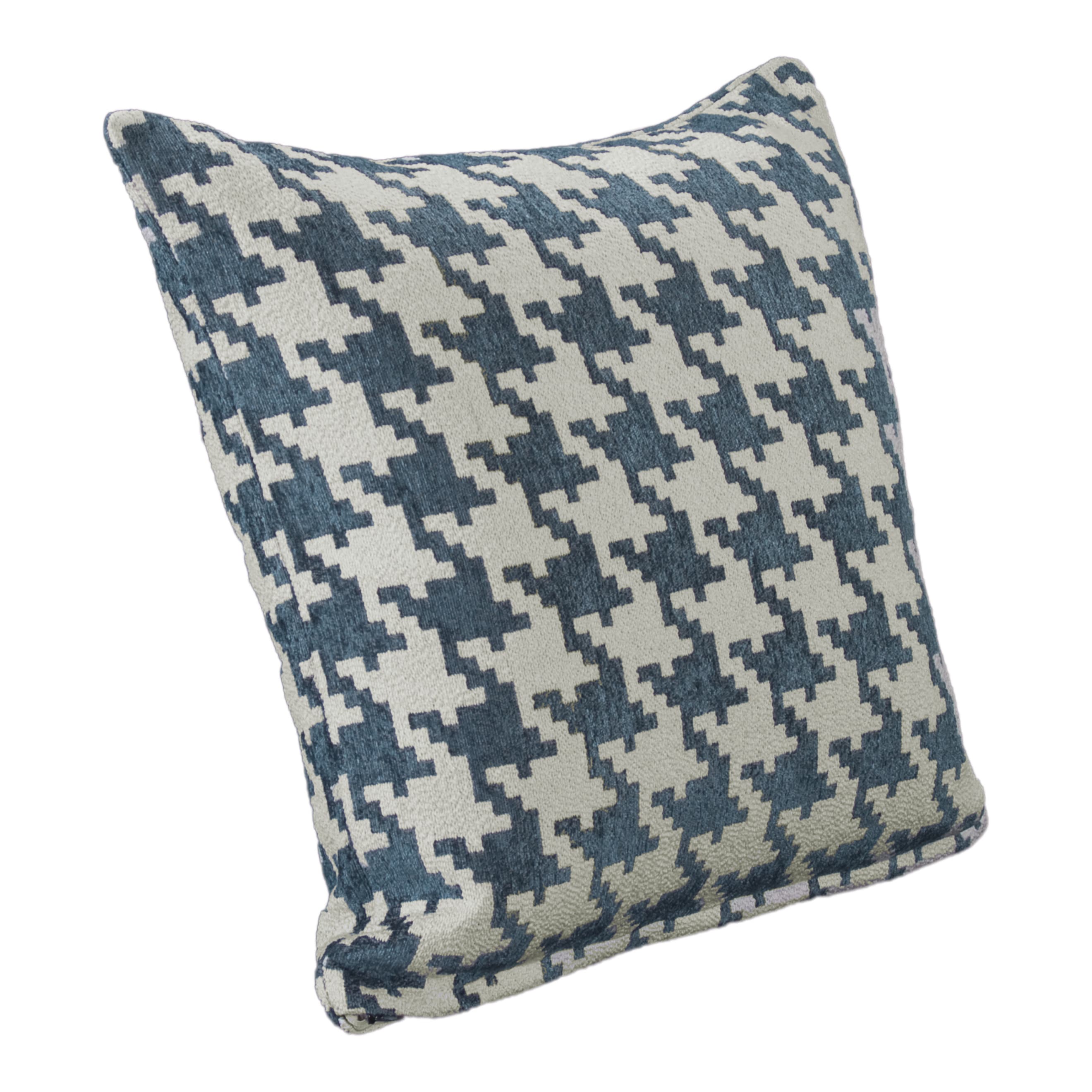 Blue Heeler Houndstooth Throw Pillow