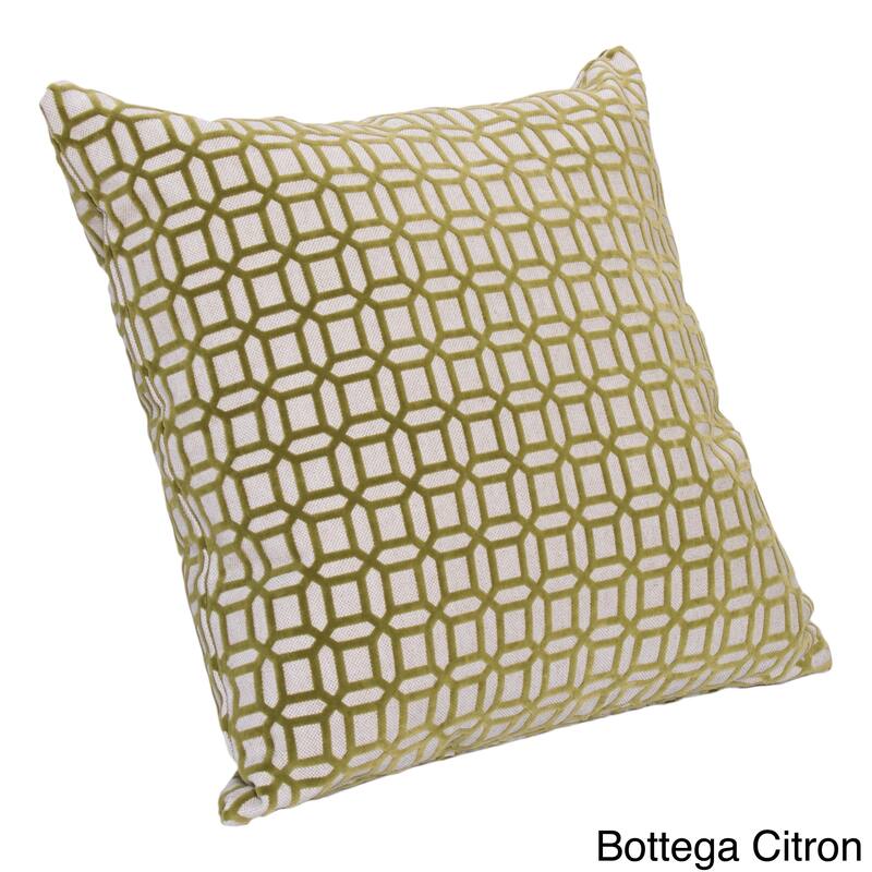 Bottega Decorative Throw Pillow - Medium - 16 x 16 - Green