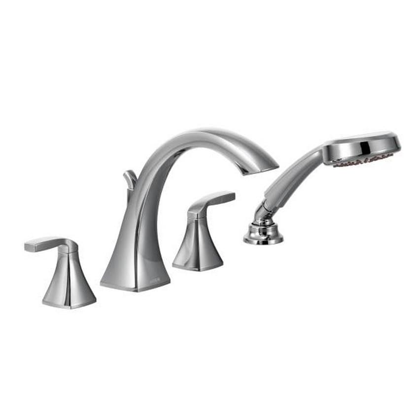 Shop Moen Voss Roman Tub Faucet Trim With Personal Hand Shower And