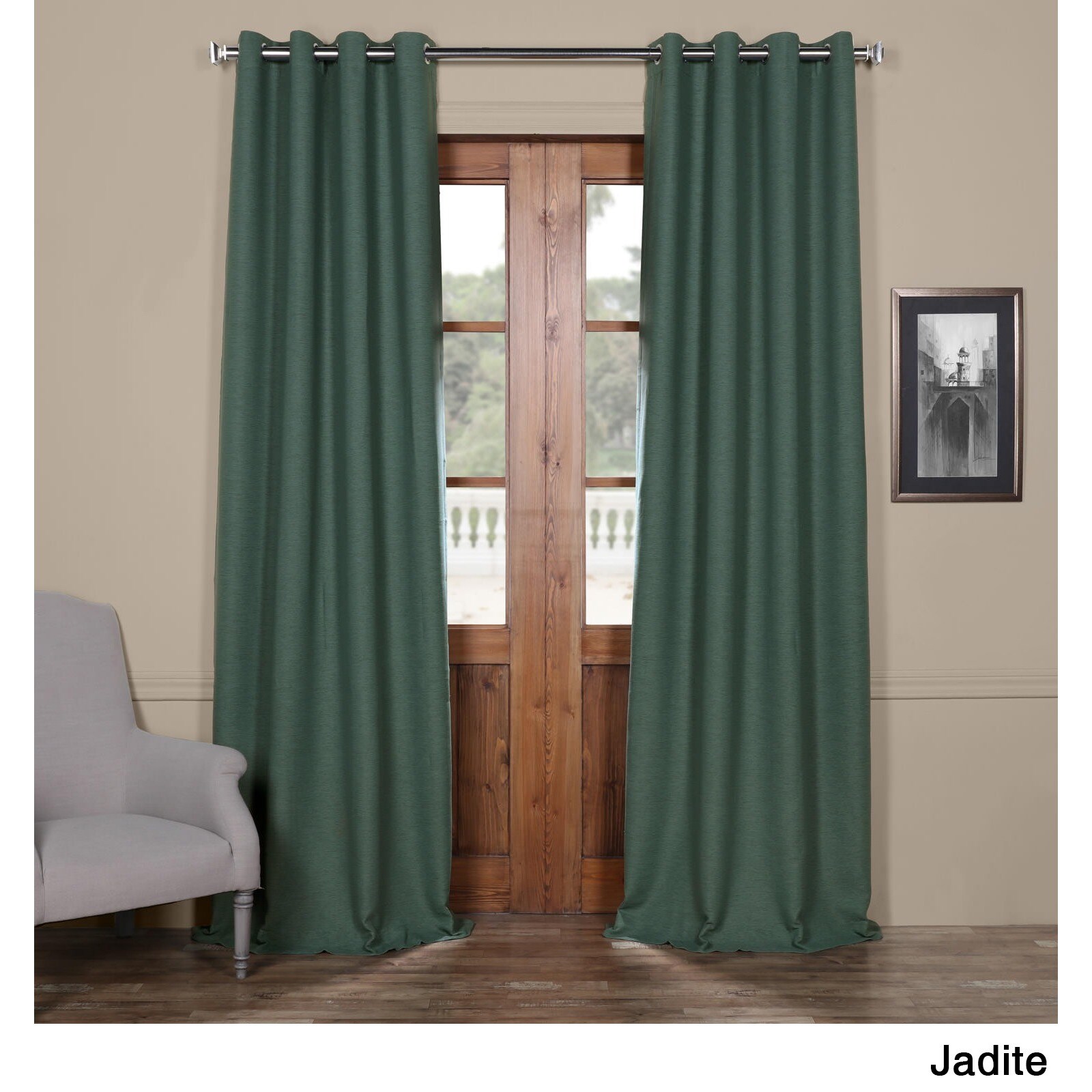 Shop Exclusive Fabrics Bellino 108 Inch Grommet Top Blackout