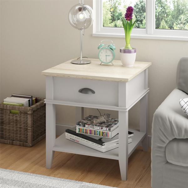 Altra Laguna Oak Sharkey Grey End Table