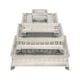 preview thumbnail 1 of 0, Casa Cortes 4-piece Aluminum Square Cake Stand Set