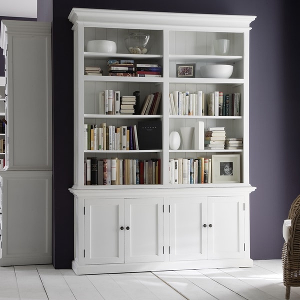 Havenside Home North Bend White Mahogany Double-bay Hutch Unit