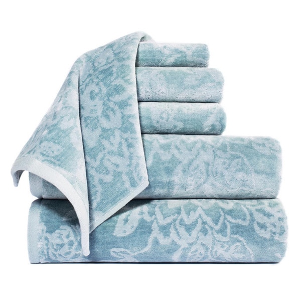 Bette Yarn Dyed 100-percent Cotton Jacquard 6-piece Towel Set