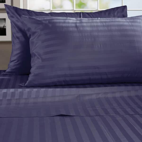 Egyptian Cotton Damask Stripe 800 Thread Count Sheet Set Overstock 9827154