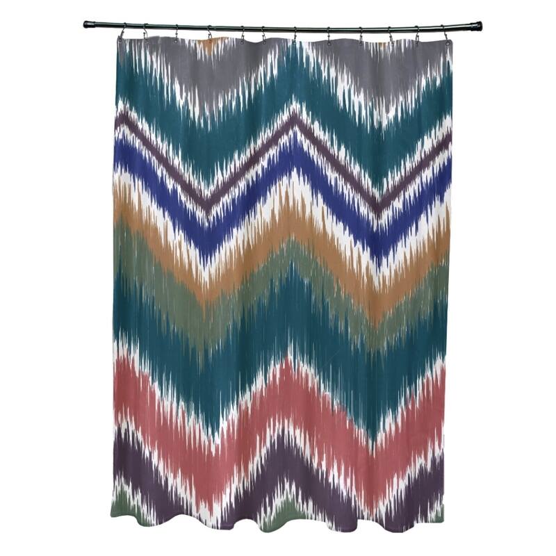 Tribal Chevron Pattern Shower Curtain