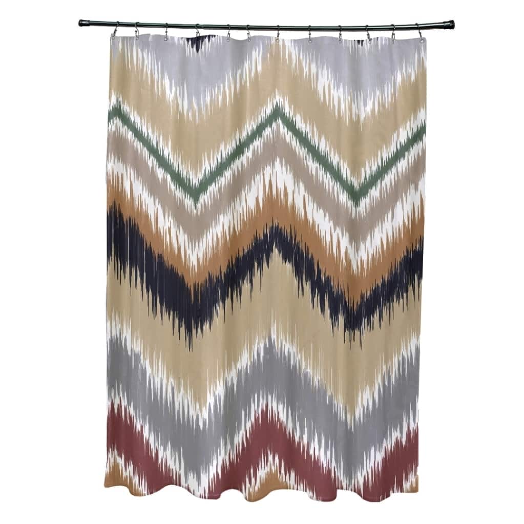 Tribal Chevron Pattern Shower Curtain