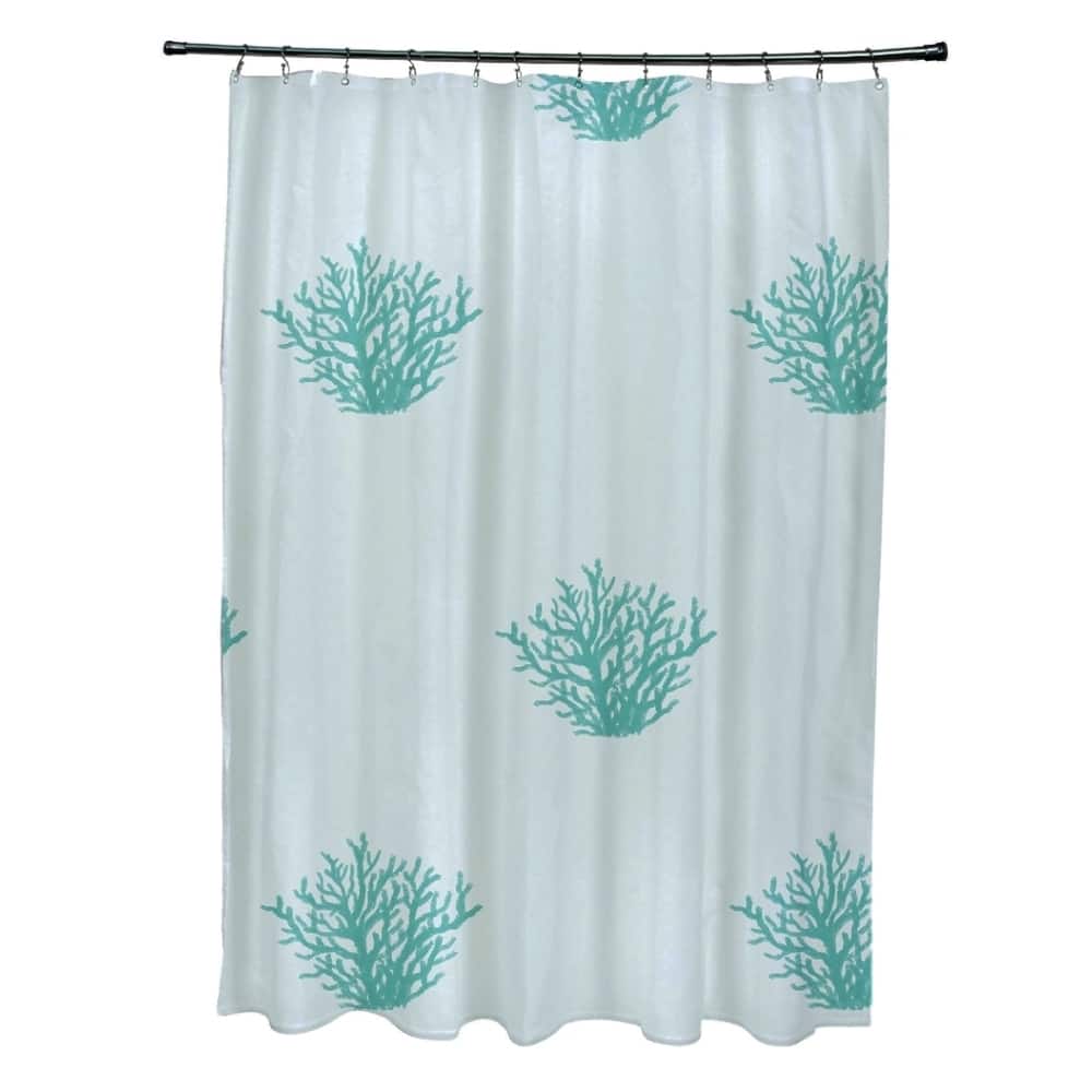 Coastal Reef Pattern Shower Curtain - 71 x 74