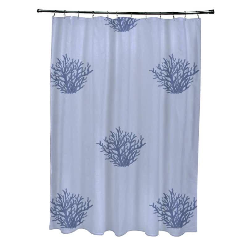 Coastal Reef Pattern Shower Curtain - 71 x 74