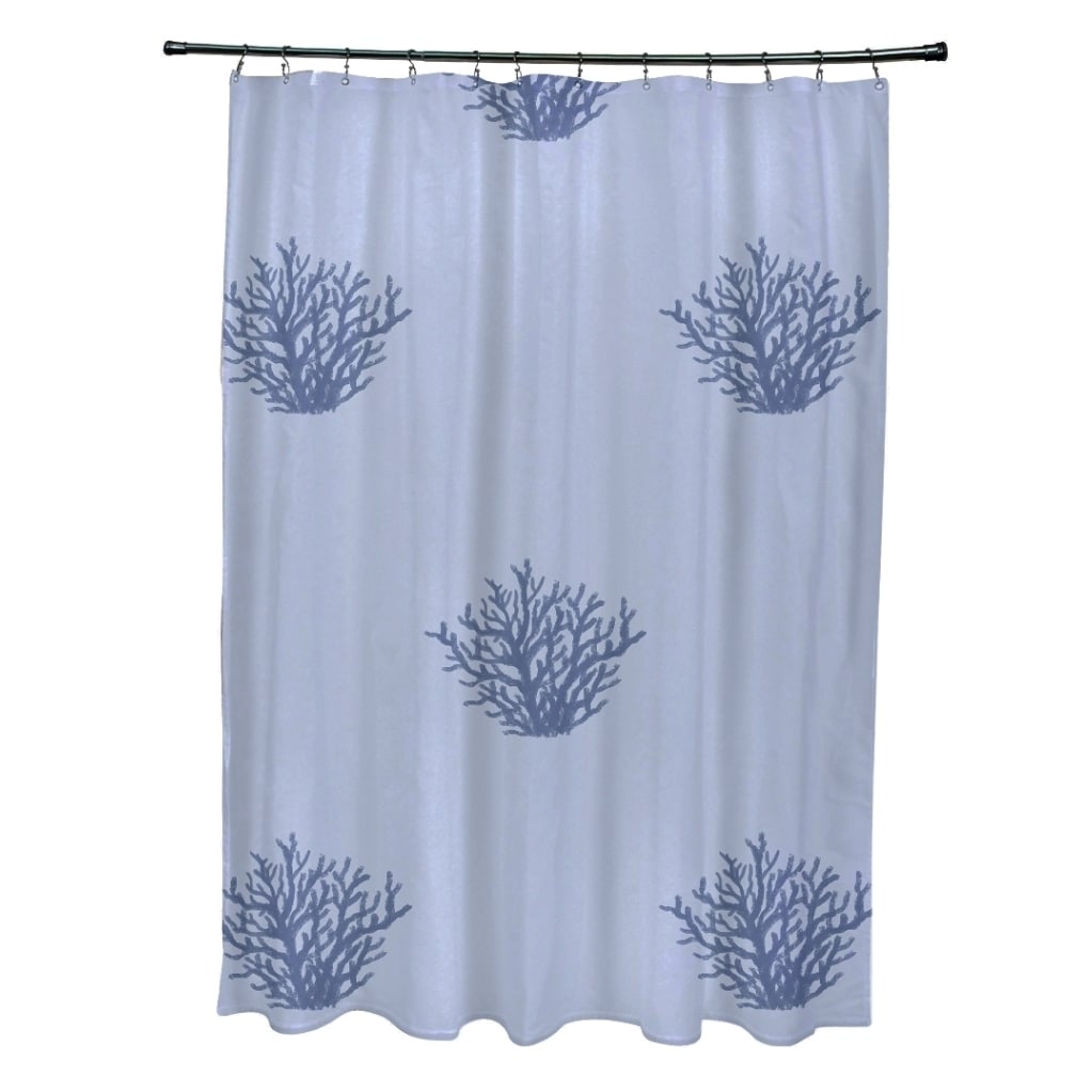 Coastal Reef Pattern Shower Curtain - 71 x 74