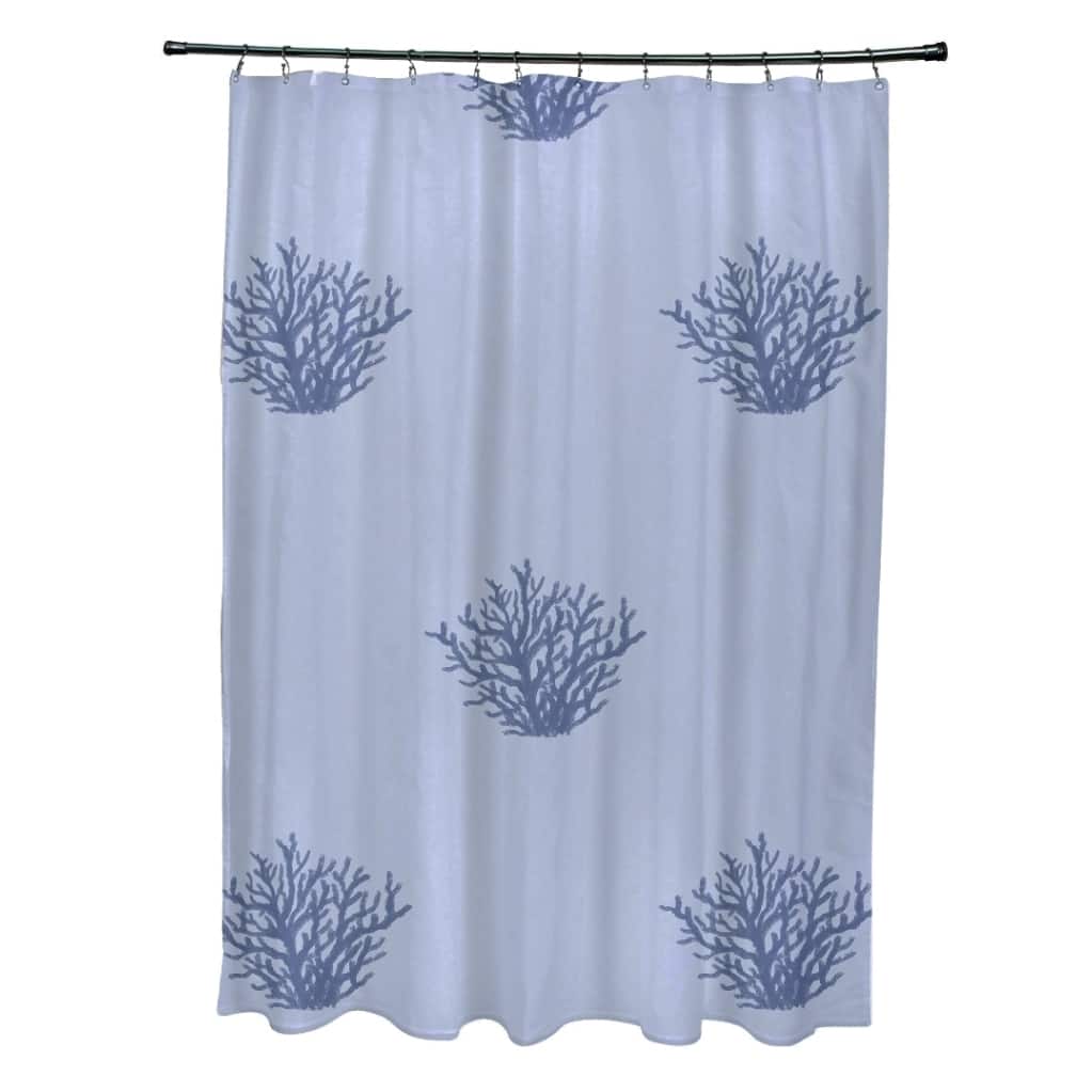 Coastal Reef Pattern Shower Curtain - 71 x 74