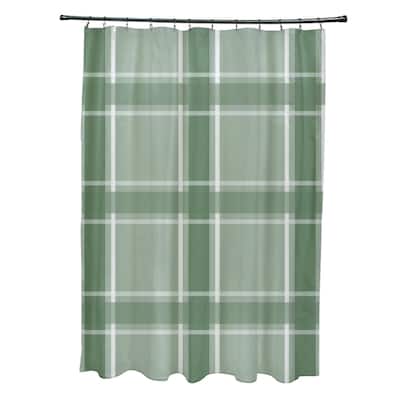 Plaid Pattern Shower Curtain