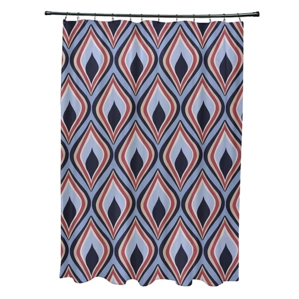 Abstract Geometric Diamond Pattern Shower Curtain