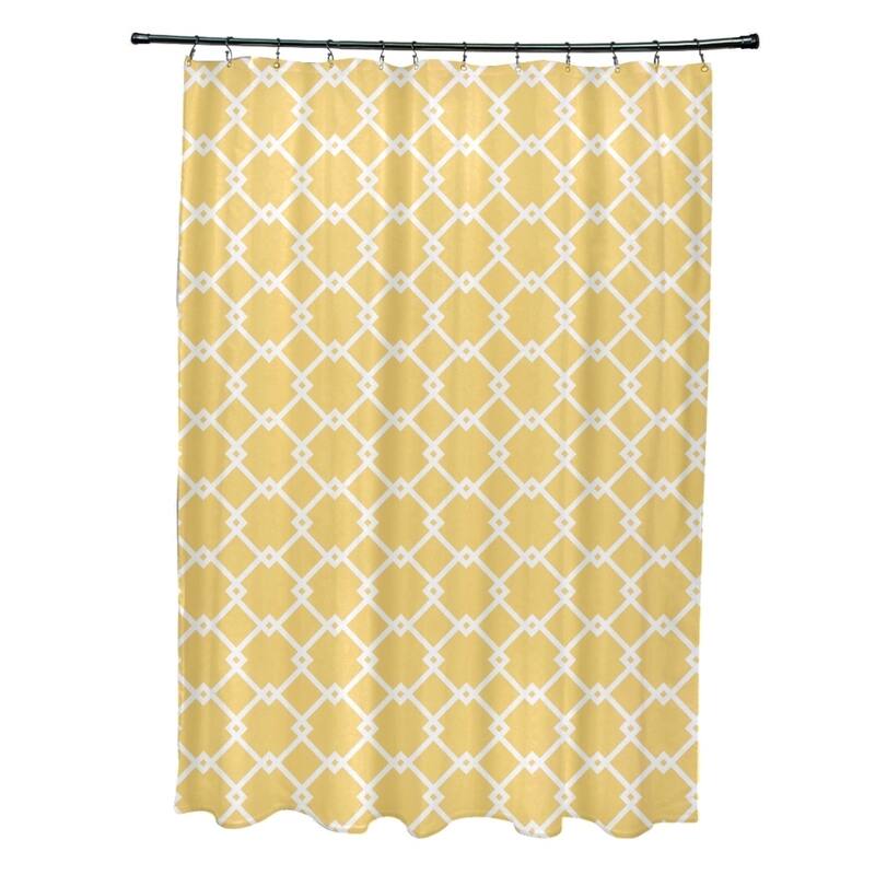 Trellis Geometric Pattern Shower Curtain