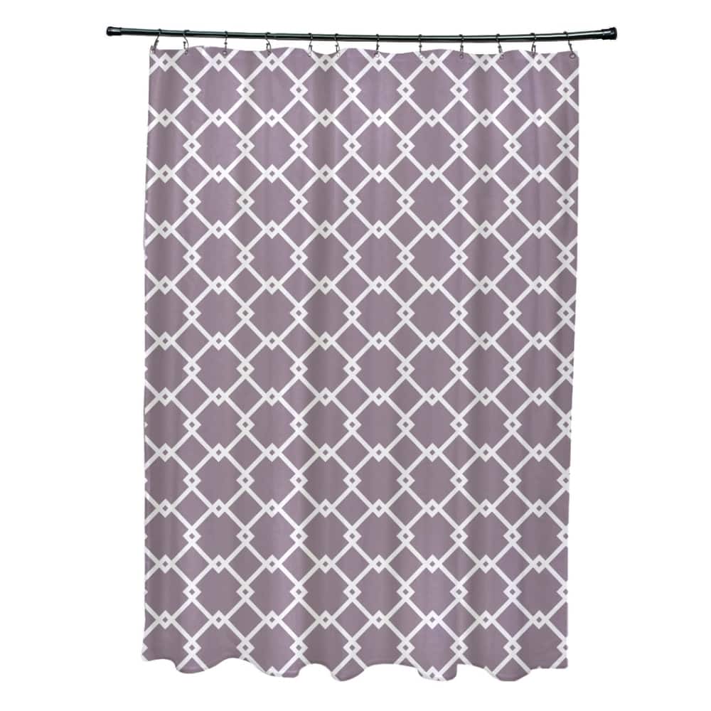 Trellis Geometric Pattern Shower Curtain