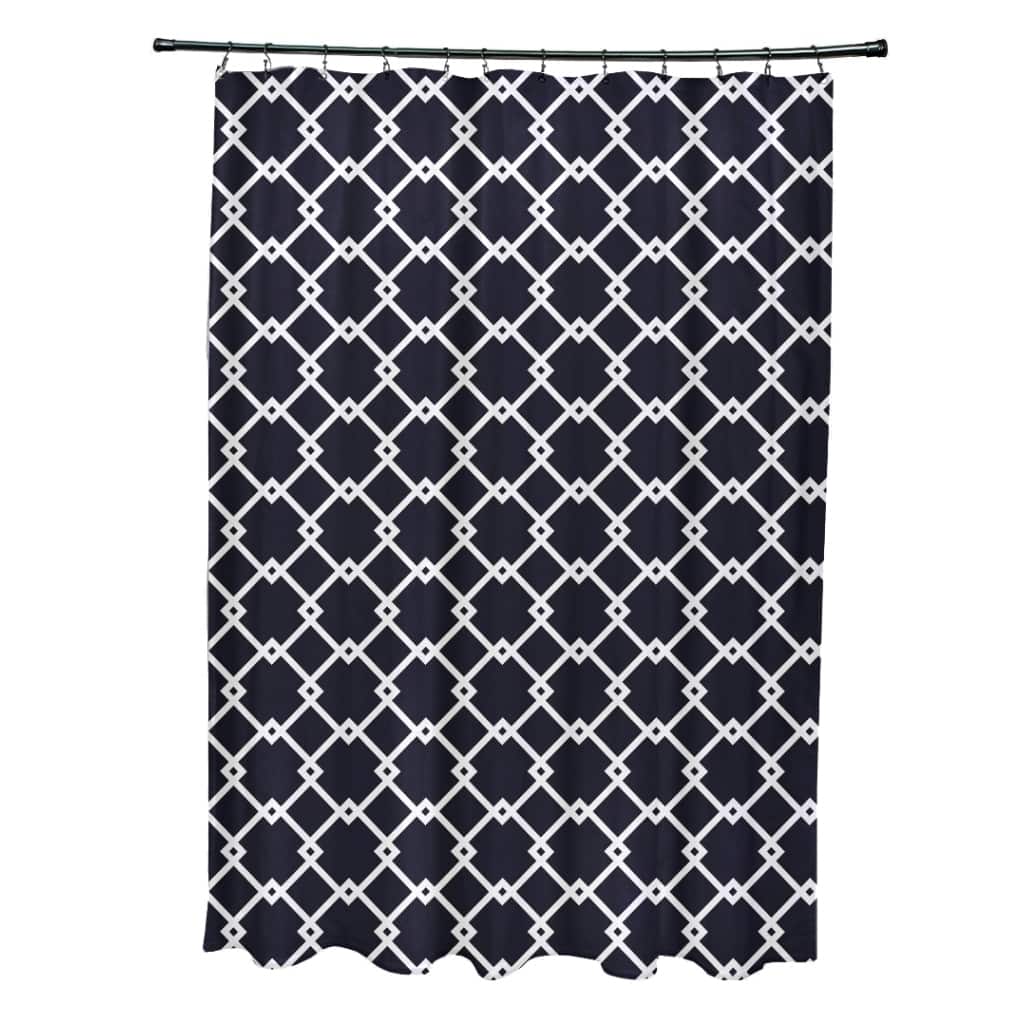 Trellis Geometric Pattern Shower Curtain