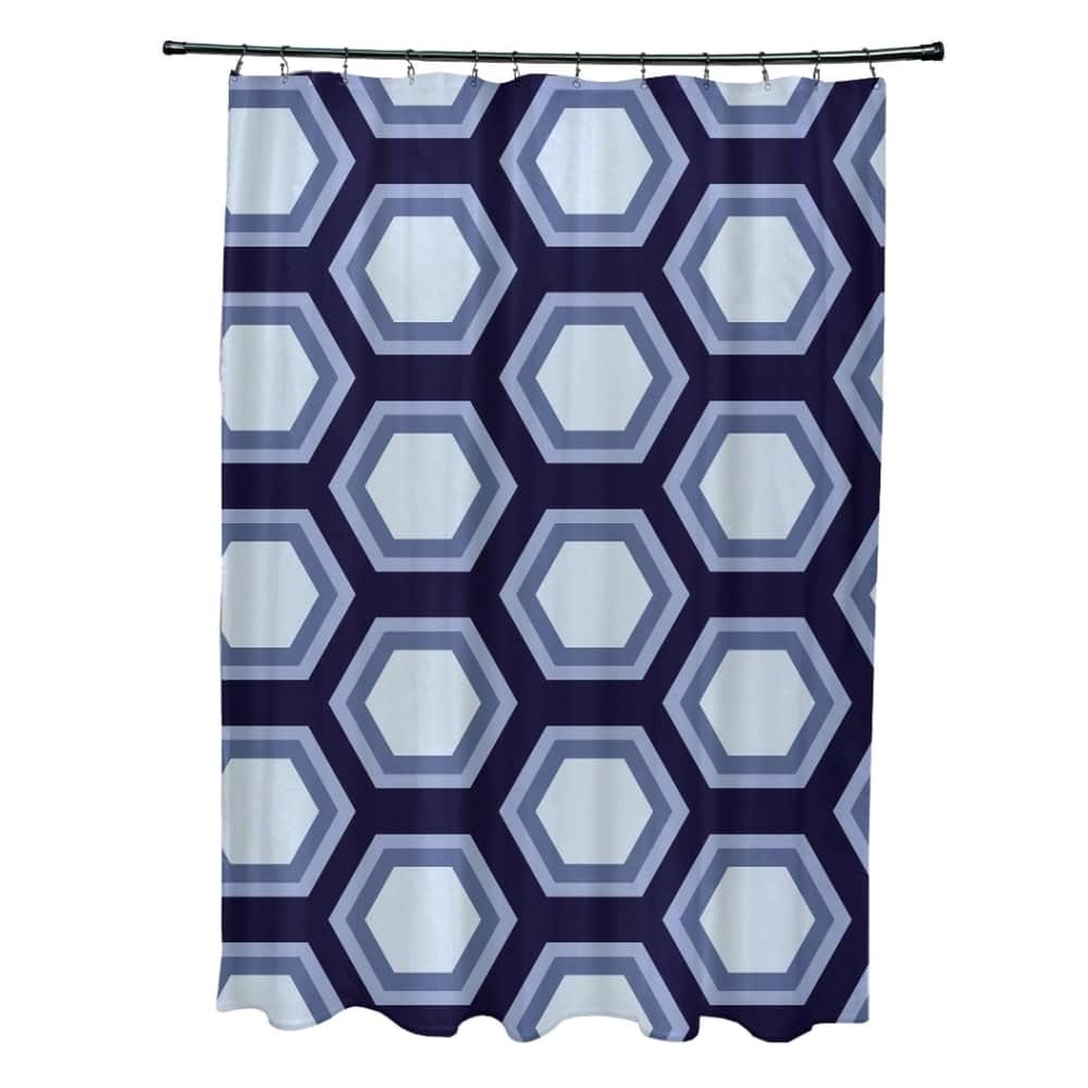 Large Honeycomb Geometric Pattern Shower Curtain