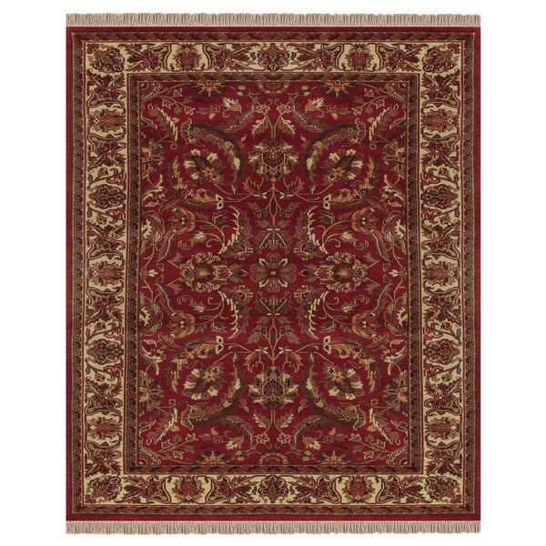 Shop Grand Bazaar Handknotted 100percent Wool Pile Edmonton Rug in