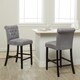 Sopri Upholstered Counter Chairs (Set of 2) - Thumbnail 0