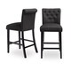 Sopri Upholstered Counter Chairs (Set of 2) - Thumbnail 2