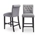 Sopri Upholstered Counter Chairs (Set of 2) - Thumbnail 1