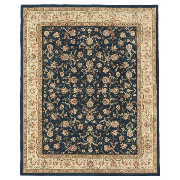 Grand Bazaar Tufted Rosemont Rug in Blue/Ivory 3'-6" x 5'-6" - 3'6" x 5'6"
