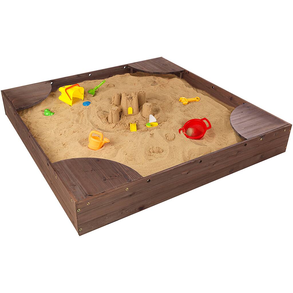 KidKraft Espresso Backyard Sandbox