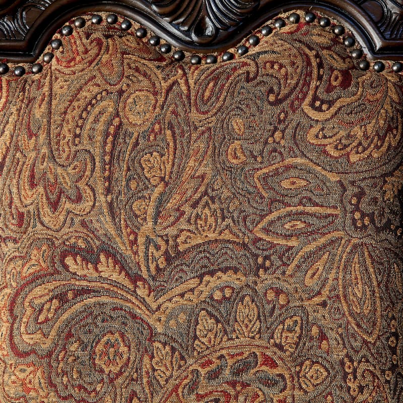 Furniture of America Kova Traditional Cherry Fabric Formal Arm Chairs (Set of 2)