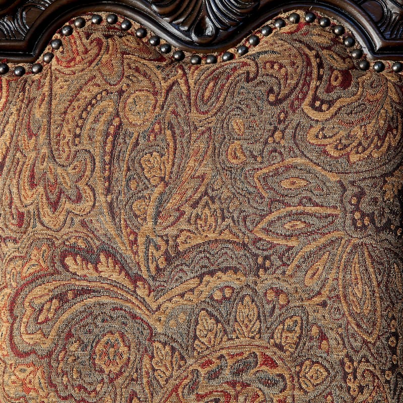 Furniture of America Kova Traditional Cherry Fabric Formal Arm Chairs (Set of 2)
