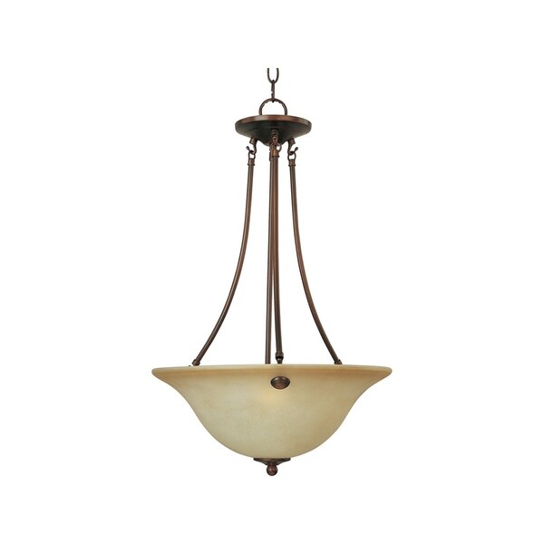 Maxim Lighting Malaga 3 Light Bronze Invert Bowl Maxim Lighting Malaga 3 Light Bronze Invert Bowl