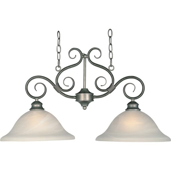 Maxim Chrome Pacific Island Iron 2 light Pendant   16994343