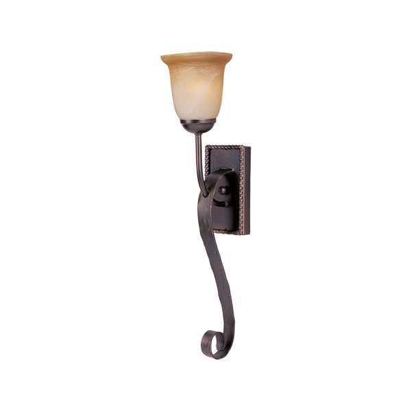 Iron 1 light Bronze Aspen Wall Sconce