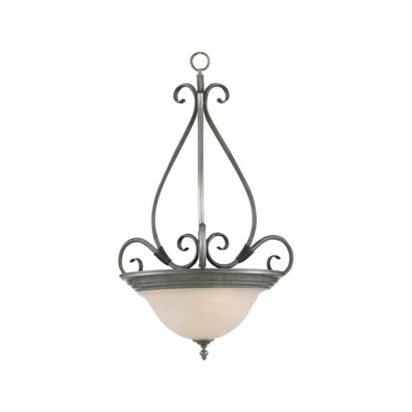 Maxim Lighting Pacific 3 light Pewter Invert Bowl Pendant