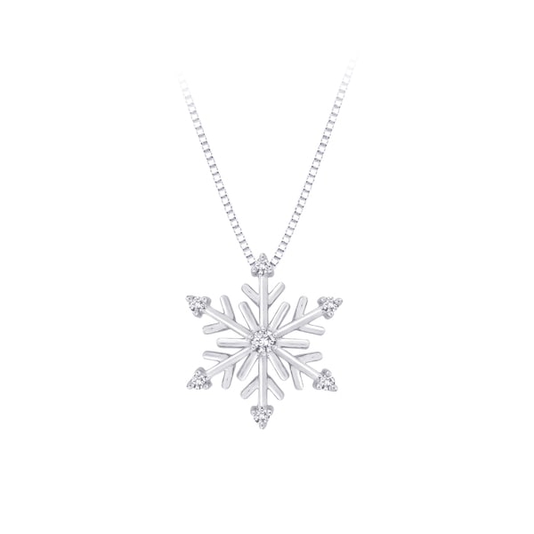 diamond necklace snowflake