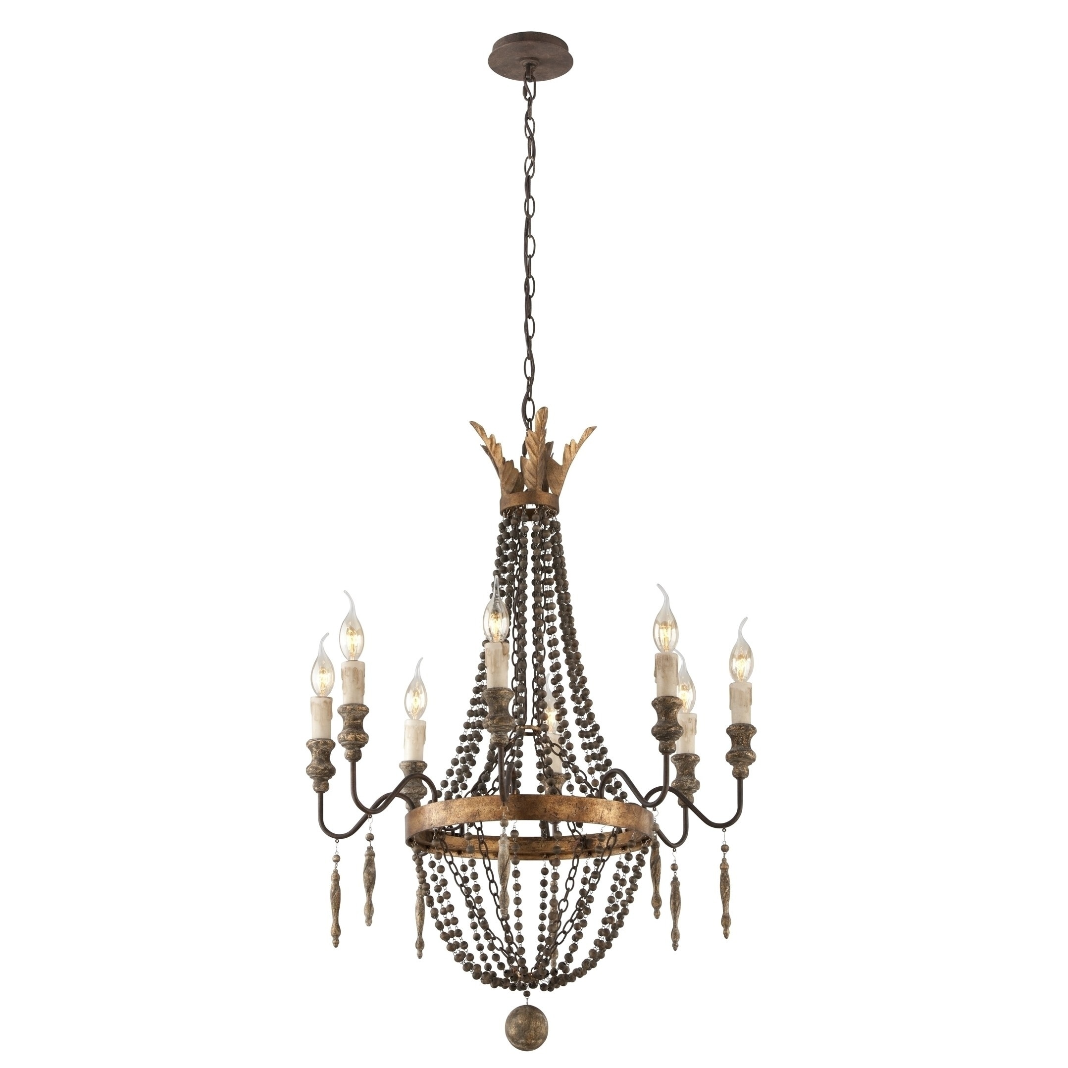 Troy Lighting Delacroix 8-light Small Chandelier (French Bronze) - Chandeliers For Bedrooms by Overstock.com