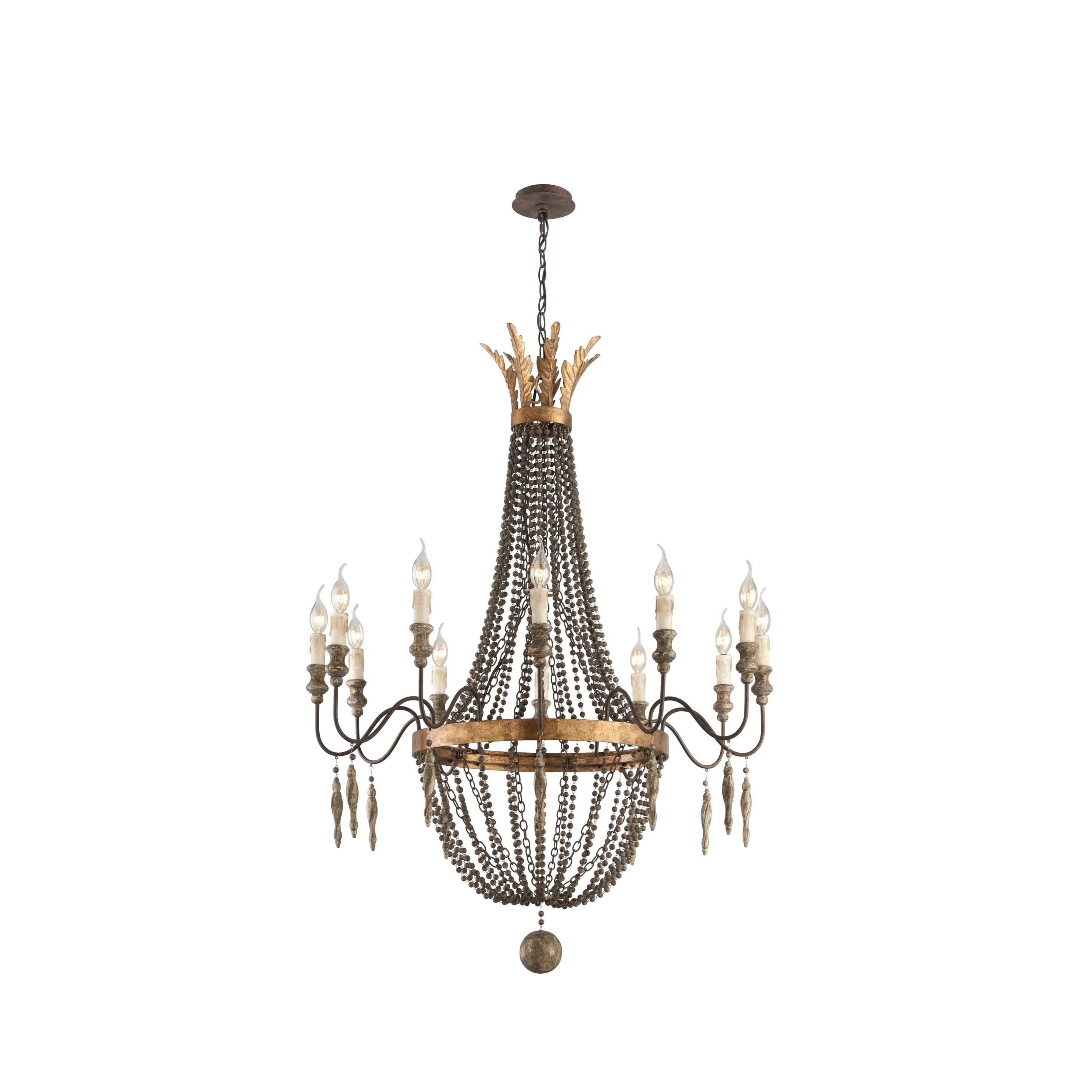 Troy Lighting Delacroix 12-light Large Chandelier (French Bronze) - Chandeliers For Bedrooms by Overstock.com
