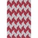 preview thumbnail 10 of 29, Hand-Woven Kristy Contemporary Wool Area Rug - 8' x 11' Red
