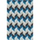 preview thumbnail 16 of 29, Hand-Woven Kristy Contemporary Wool Area Rug - 8' x 11' Blue